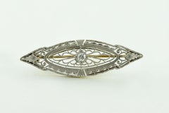 Art Deco Diamond and Filigree Brooch