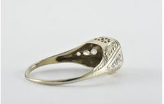 Art Deco Diamond and Filigree Engagement Ring