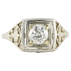 Art Deco Diamond and Filigree Ring