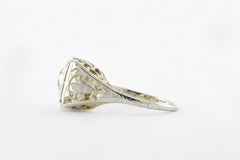 Art Deco Diamond Solitaire Engagement Ring