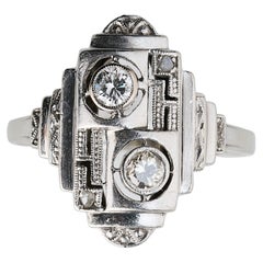 Art Deco Diamond and Gold Ring