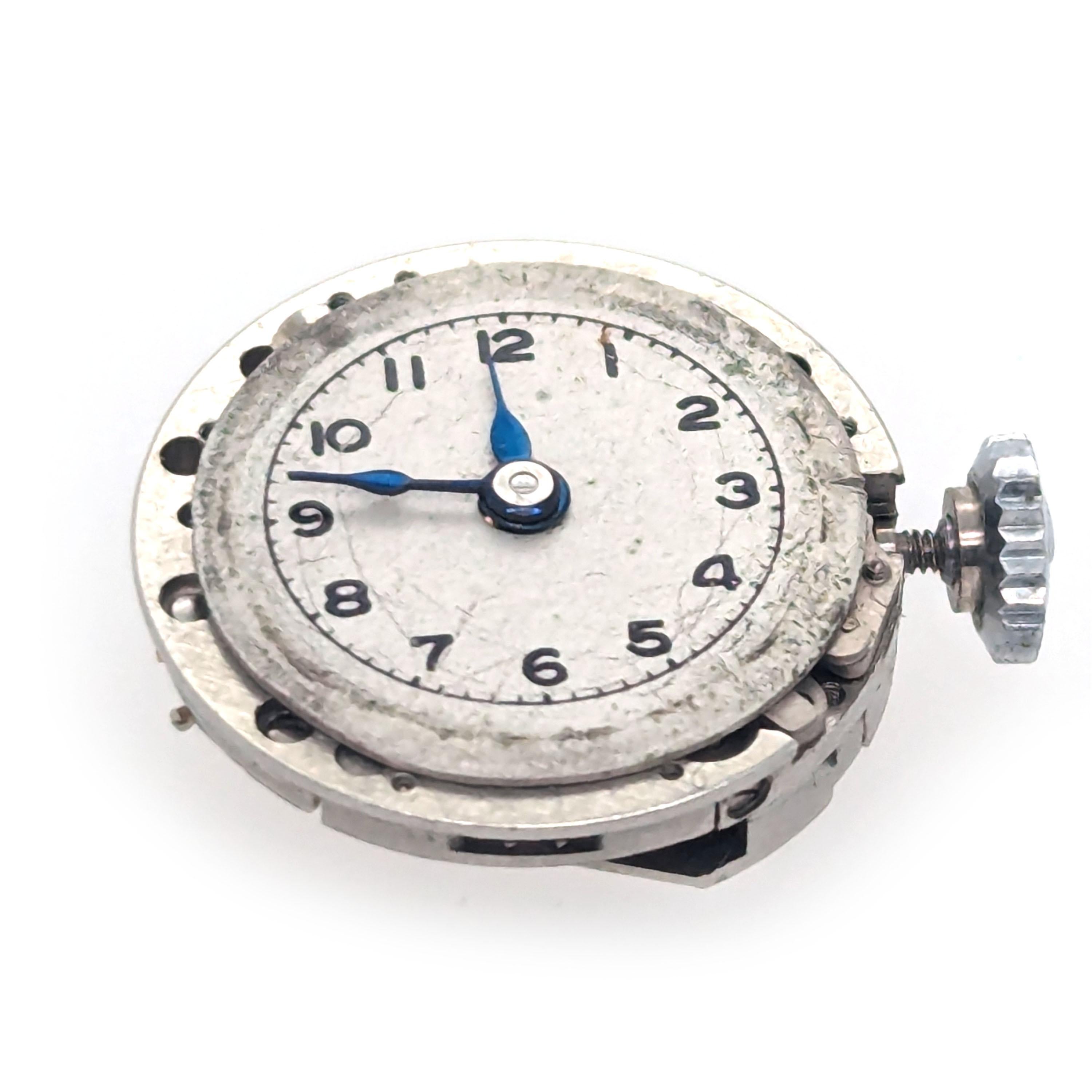 Art Deco Diamond and Platinum Cocktail Manual Wristwatch, circa 1930 For Sale 5