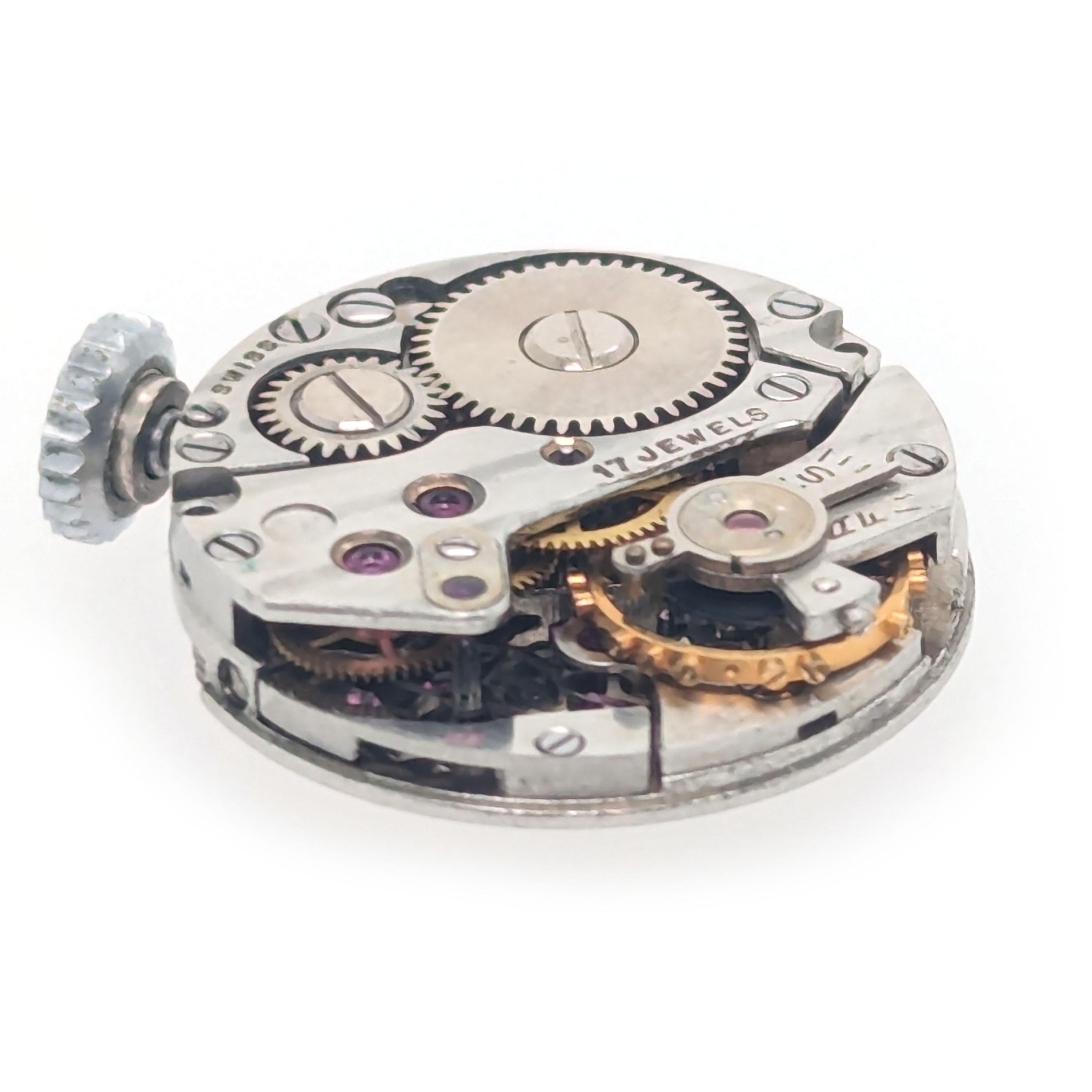 Art Deco Diamond and Platinum Cocktail Manual Wristwatch, circa 1930 For Sale 6