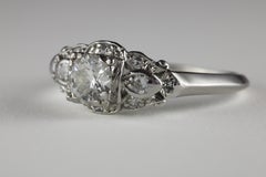 Art Deco Diamant und Platin Verlobungsring