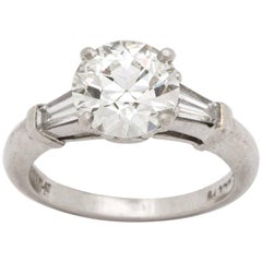 Art Deco Diamond and Platinum Engagement Ring