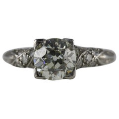 Art Deco Diamond and Platinum Ring