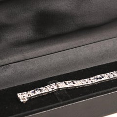 Art Deco Diamond and Sapphire Bracelet. 4.30TCW Diamond Sapphire Geometric