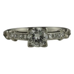 Art Deco Diamant Arrow Verlobungsring