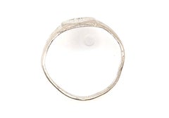 Art Deco Diamond Baby Ring Mined Engraved White Gold Antique Original 1920's