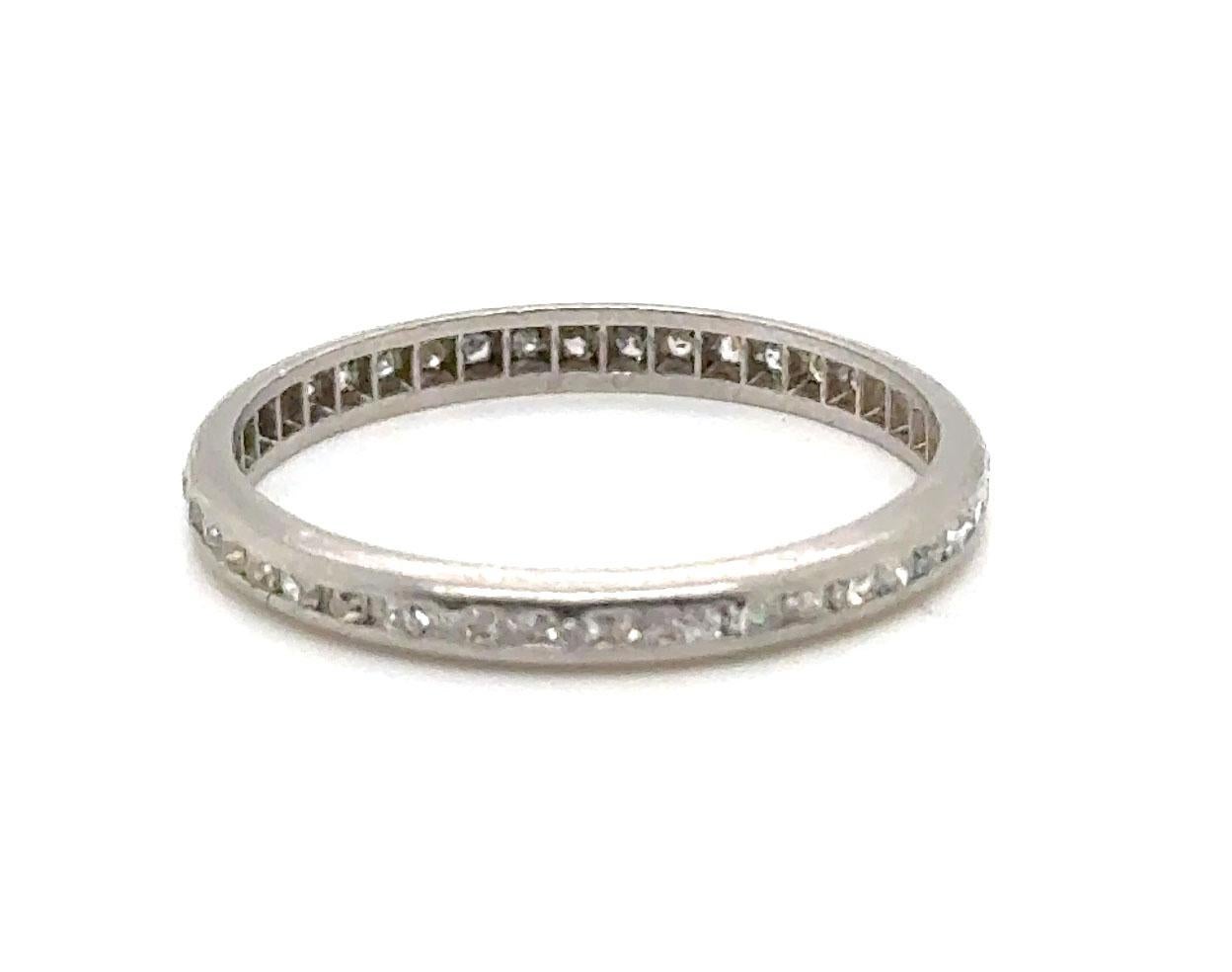 Genuine Original Antique Art Deco Dated 12-13-35 Anniversary Band .75ct Single Cuts Diamond Platinum Ring 



Stunning Piece Featuring Matching Clean and Colorless Natural Mined Single Cuts, each Contributing to the Overall Brilliance of this