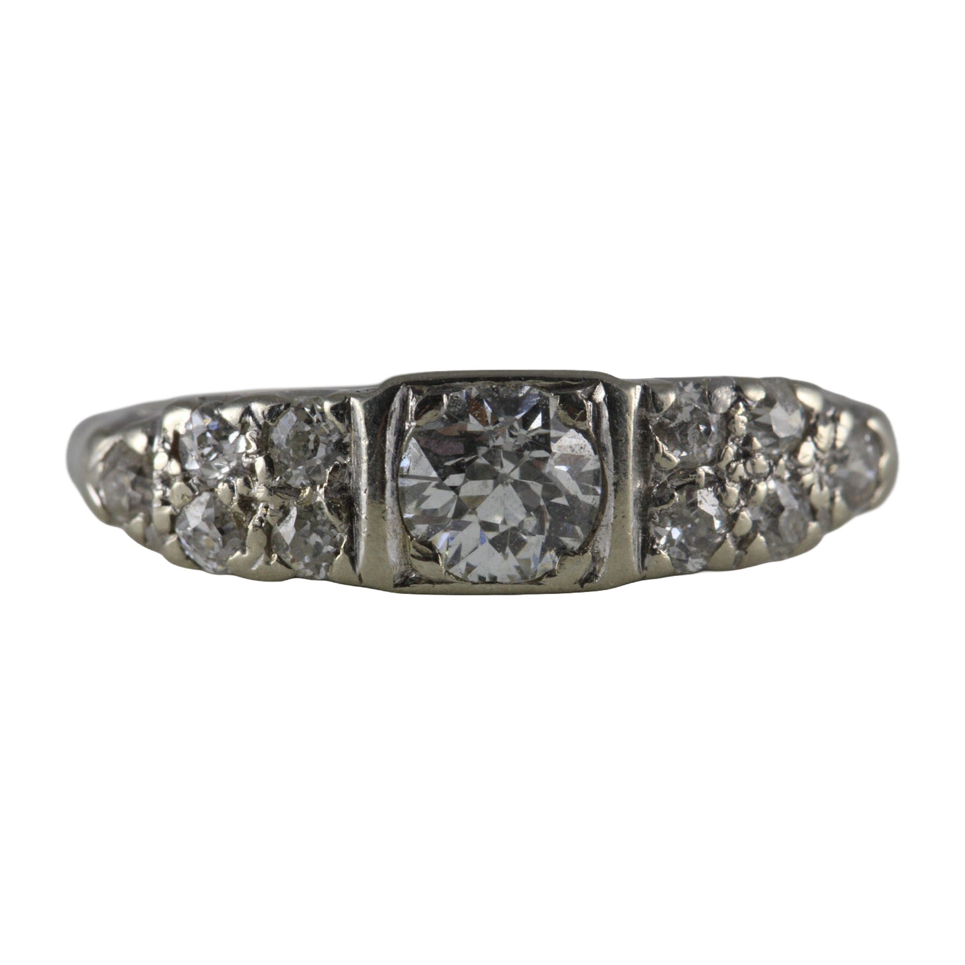 Art Deco Diamond Band Ring