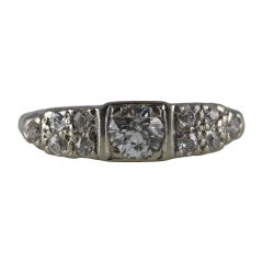 Art Deco Diamond Band Ring