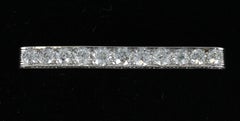 Art Deco Diamond Bar Pin in Platinum