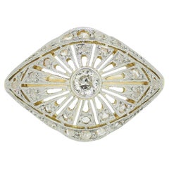 Antique Art Deco Diamond Bombe Ring