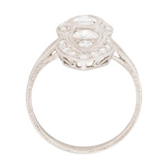 Art Deco Diamond Bowtie Pattern Ring