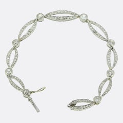 Pulsera de diamantes Art Déco