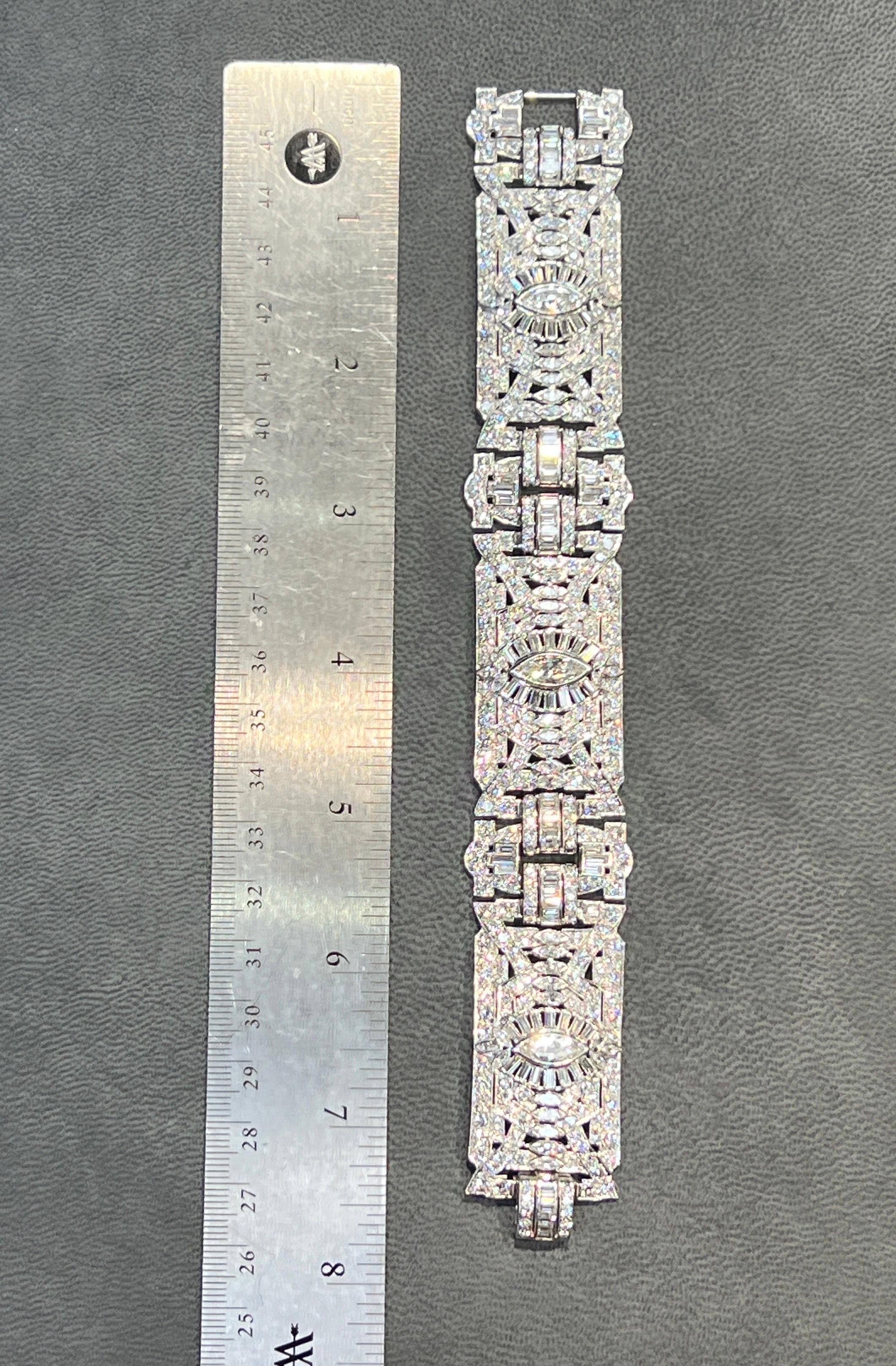 Art Deco Diamond Bracelet In Excellent Condition In New York, NY