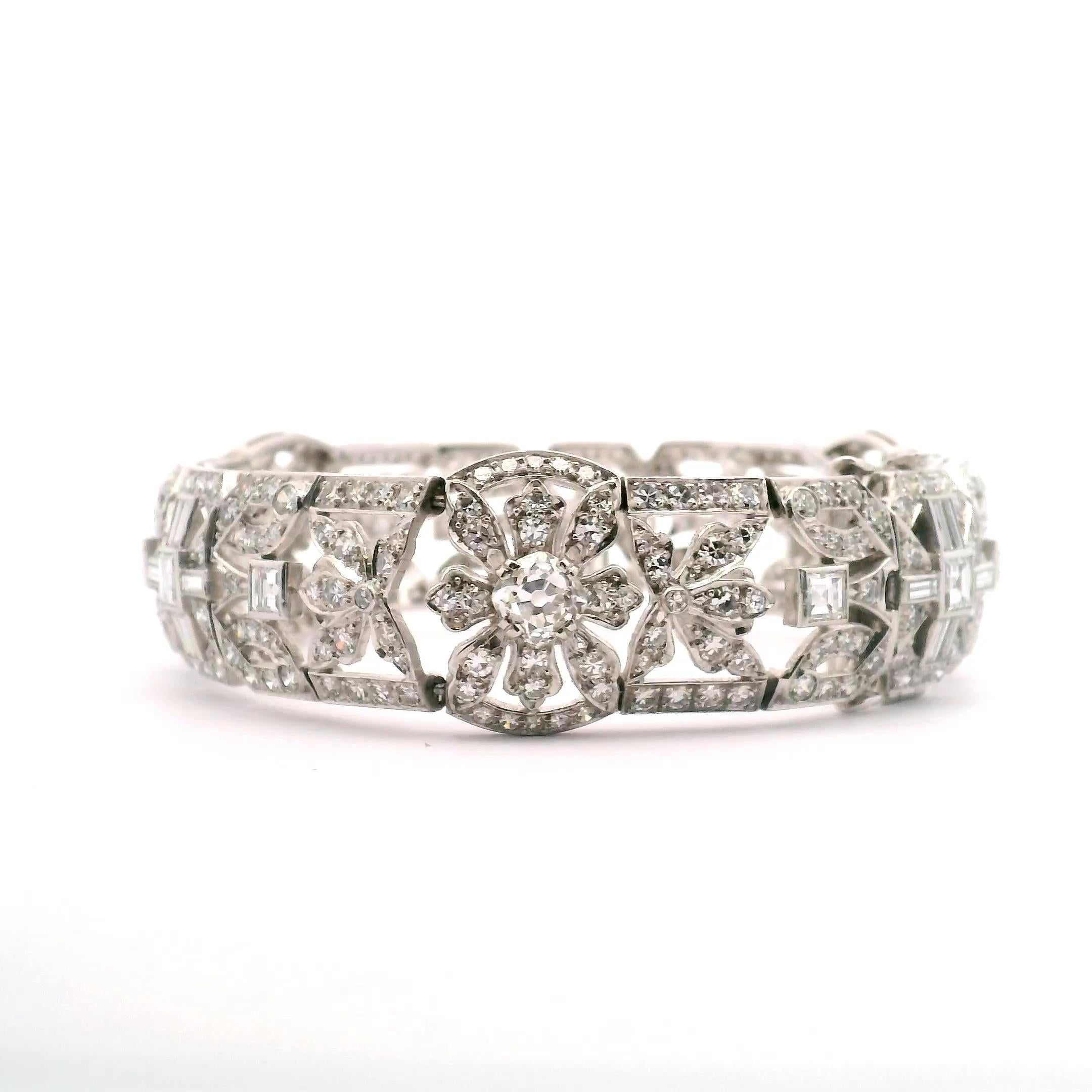 Art-Déco-Diamantarmband im Angebot 1