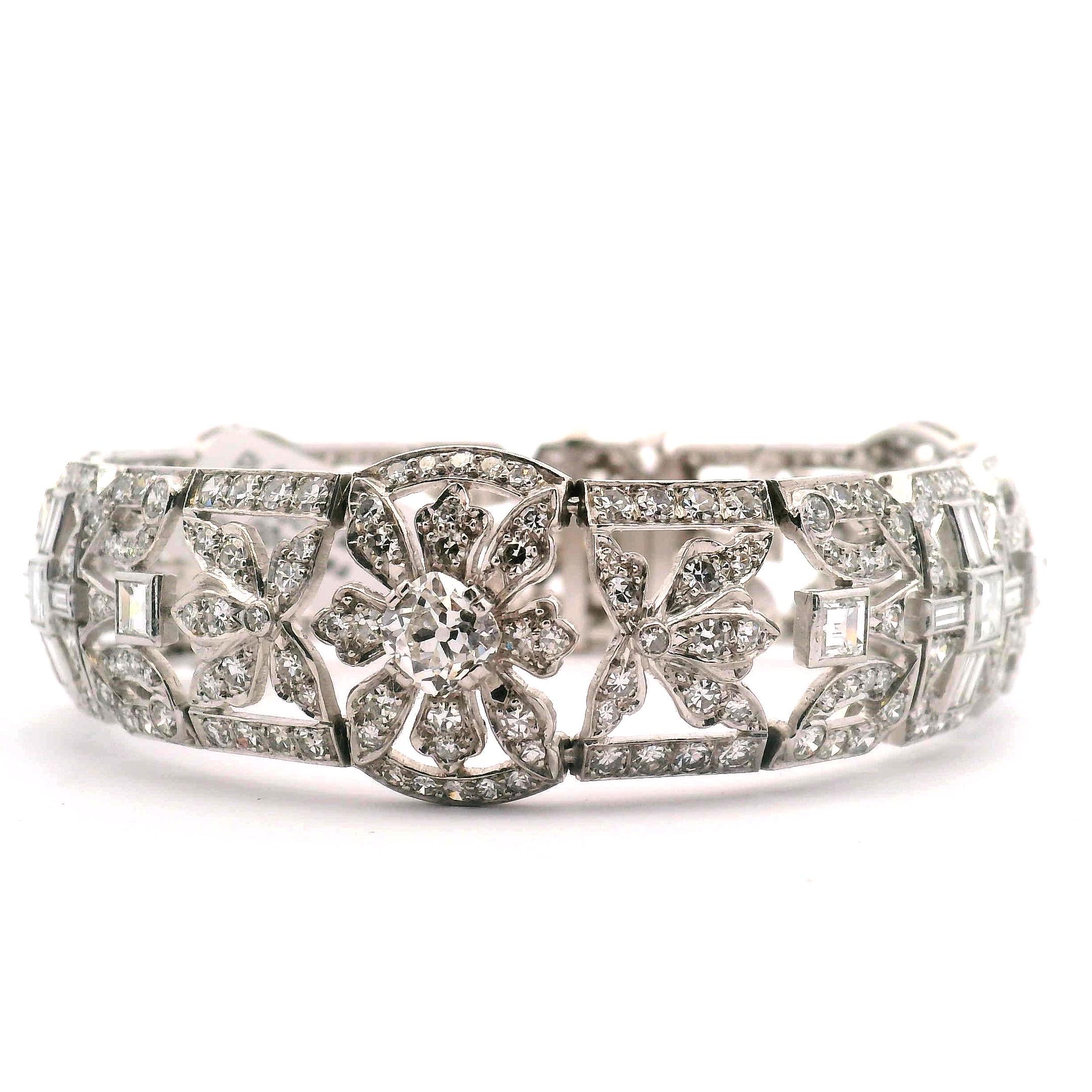 Art-Déco-Diamantarmband im Angebot 2