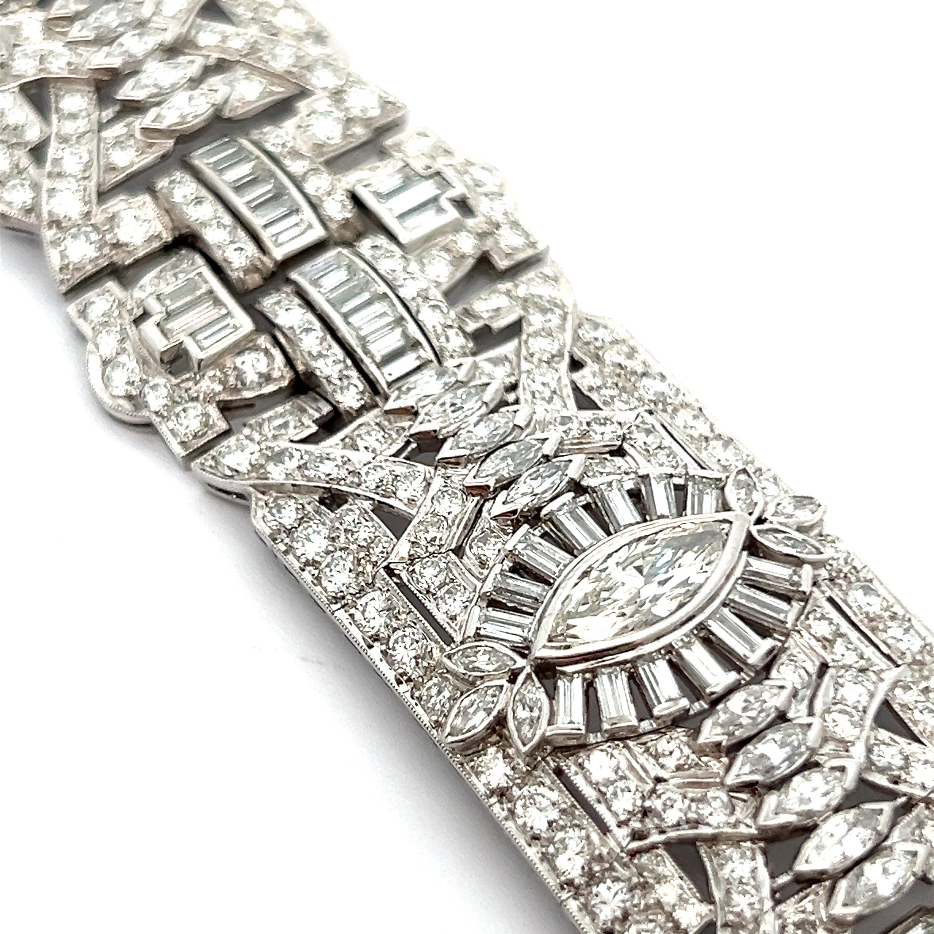 Art Deco Diamond Bracelet 1