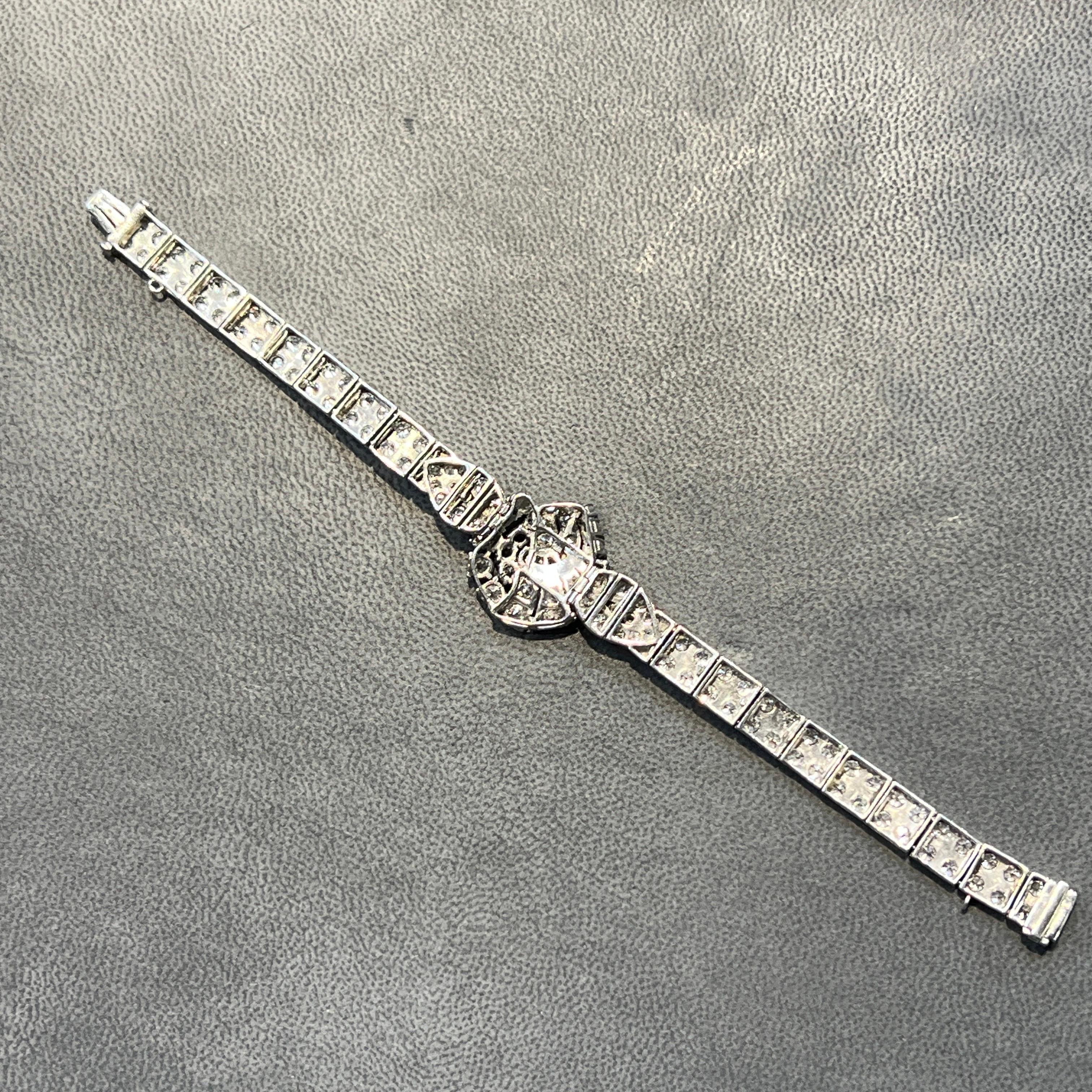 De las mujeres Pulsera de diamantes Art Déco en venta
