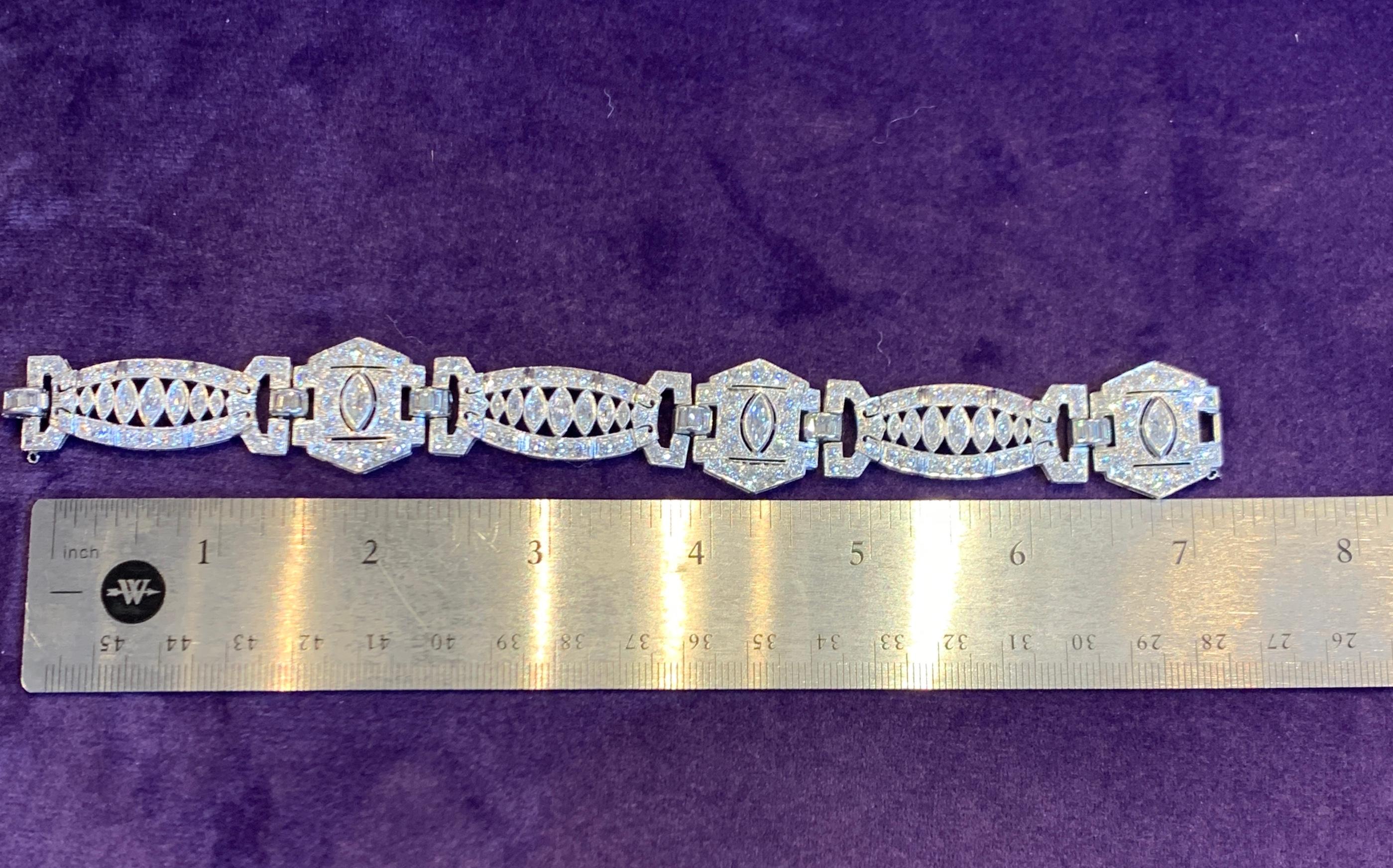 Art Deco Diamond Bracelet For Sale 1