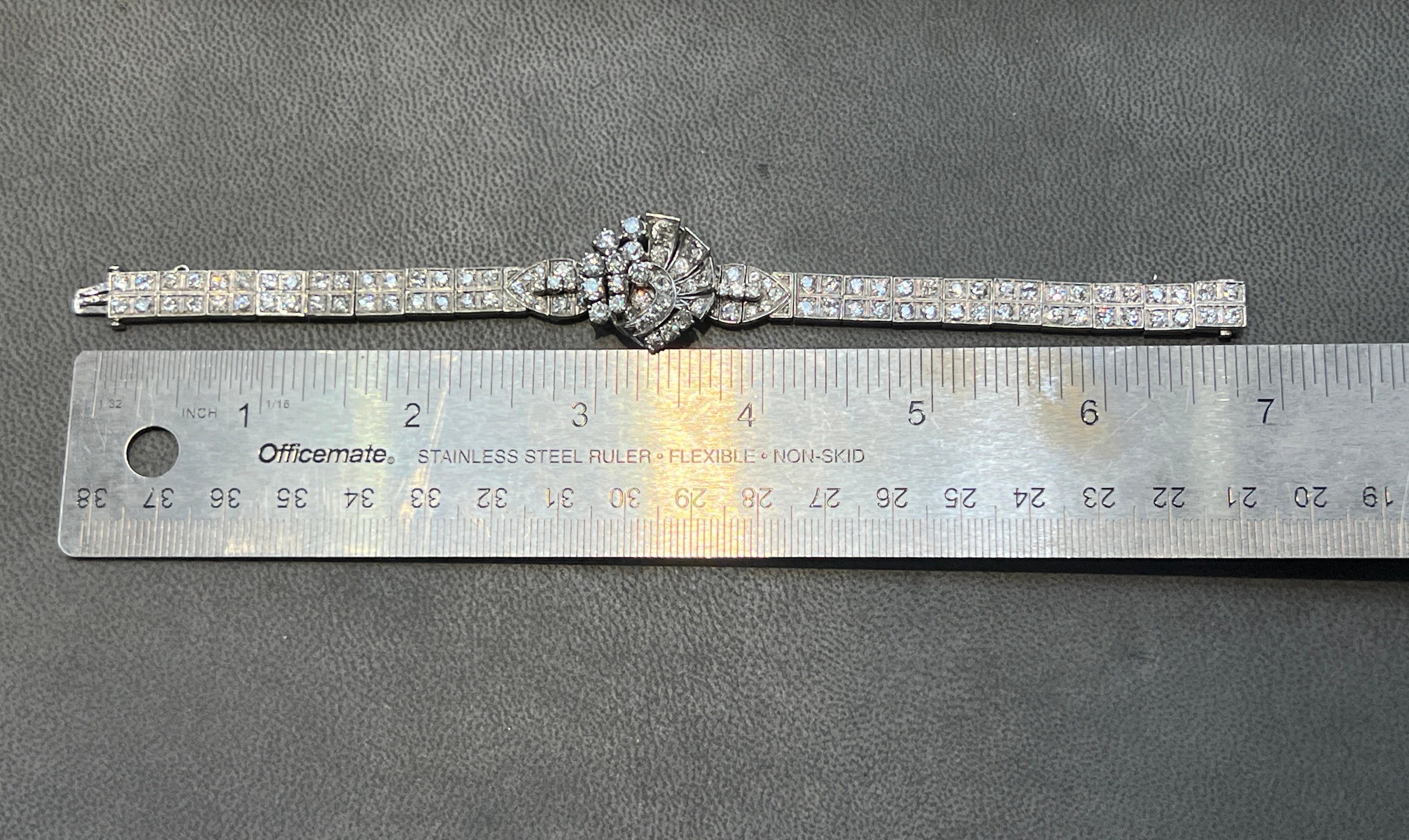 Pulsera de diamantes Art Déco en venta 1