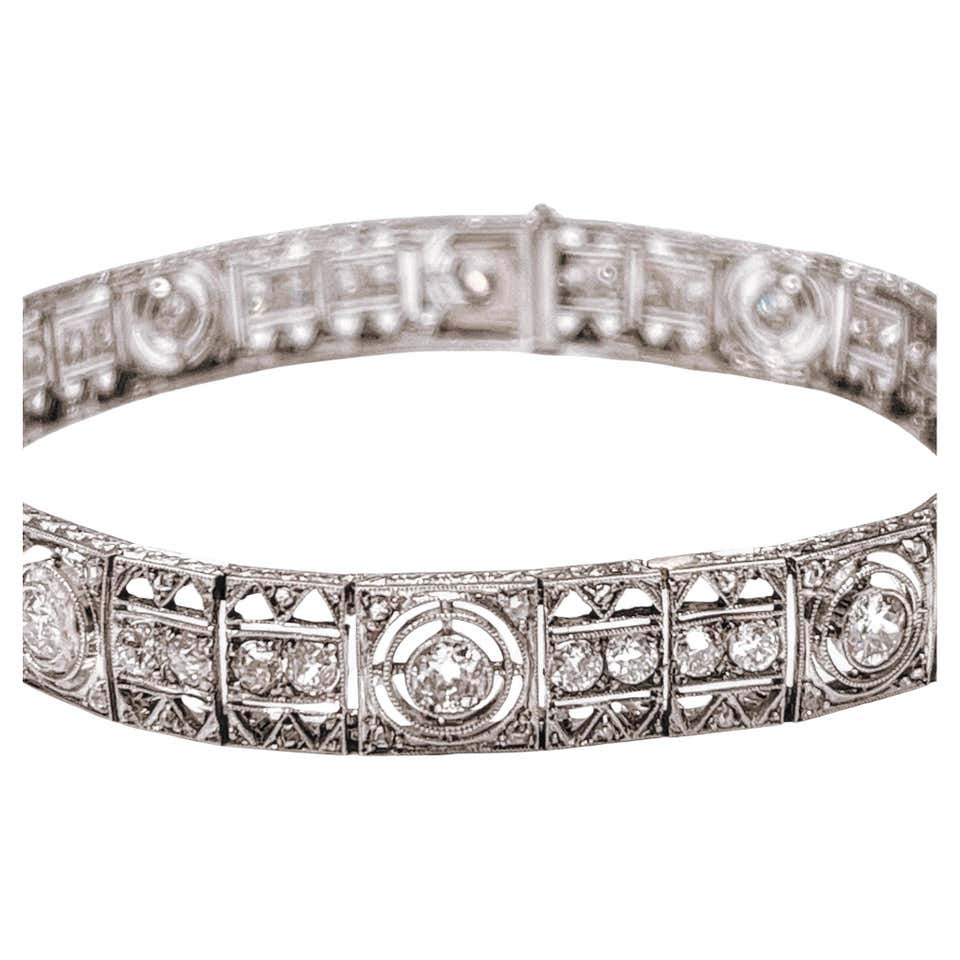 1920s Bracelets - 358 For Sale at 1stDibs | art deco diamond bracelet ...