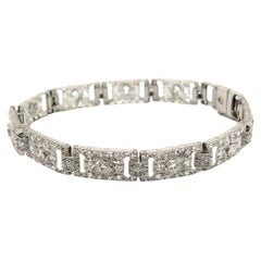 Art-Déco-Diamantarmband aus Platin 950