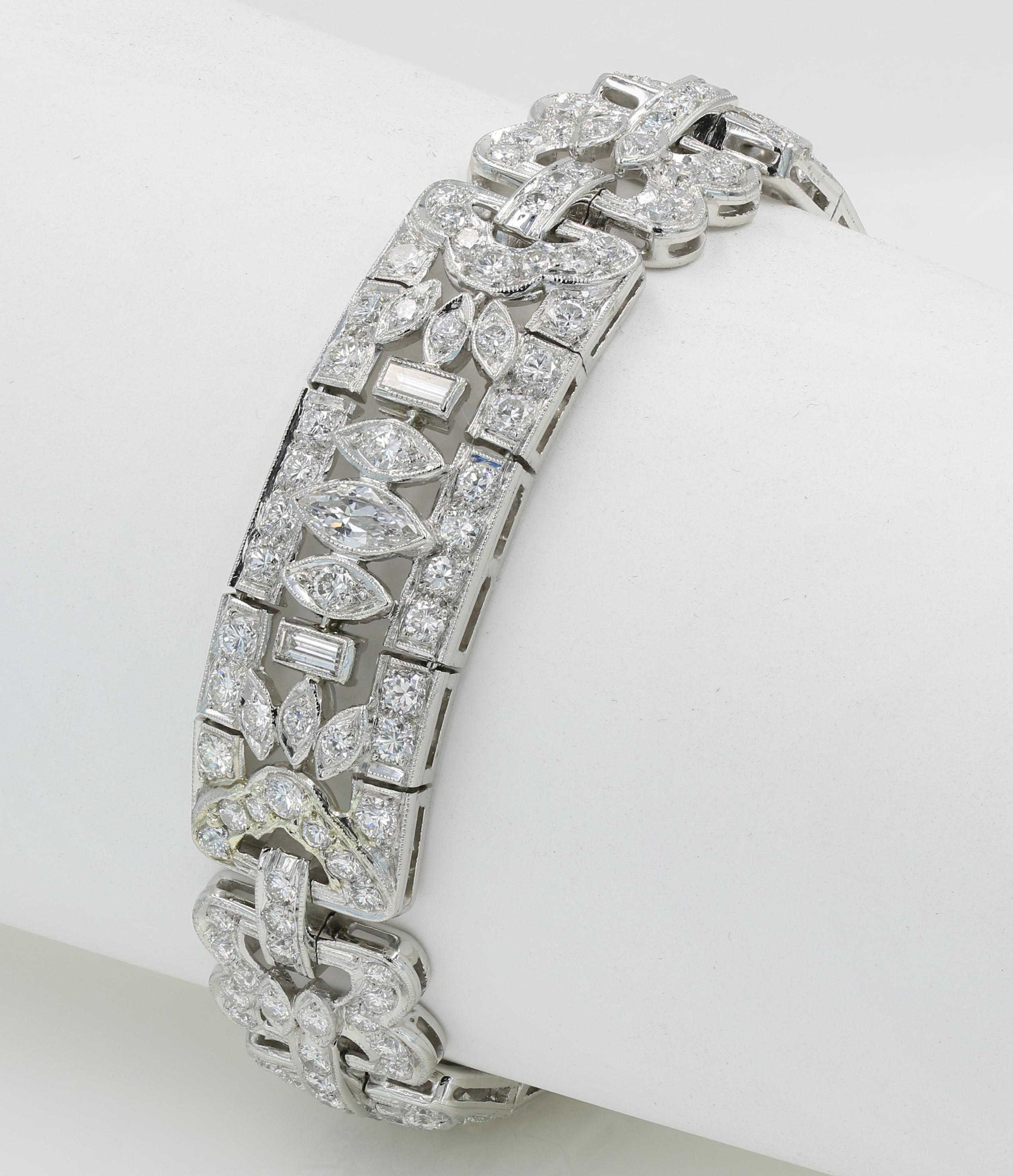 art deco diamond bracelets