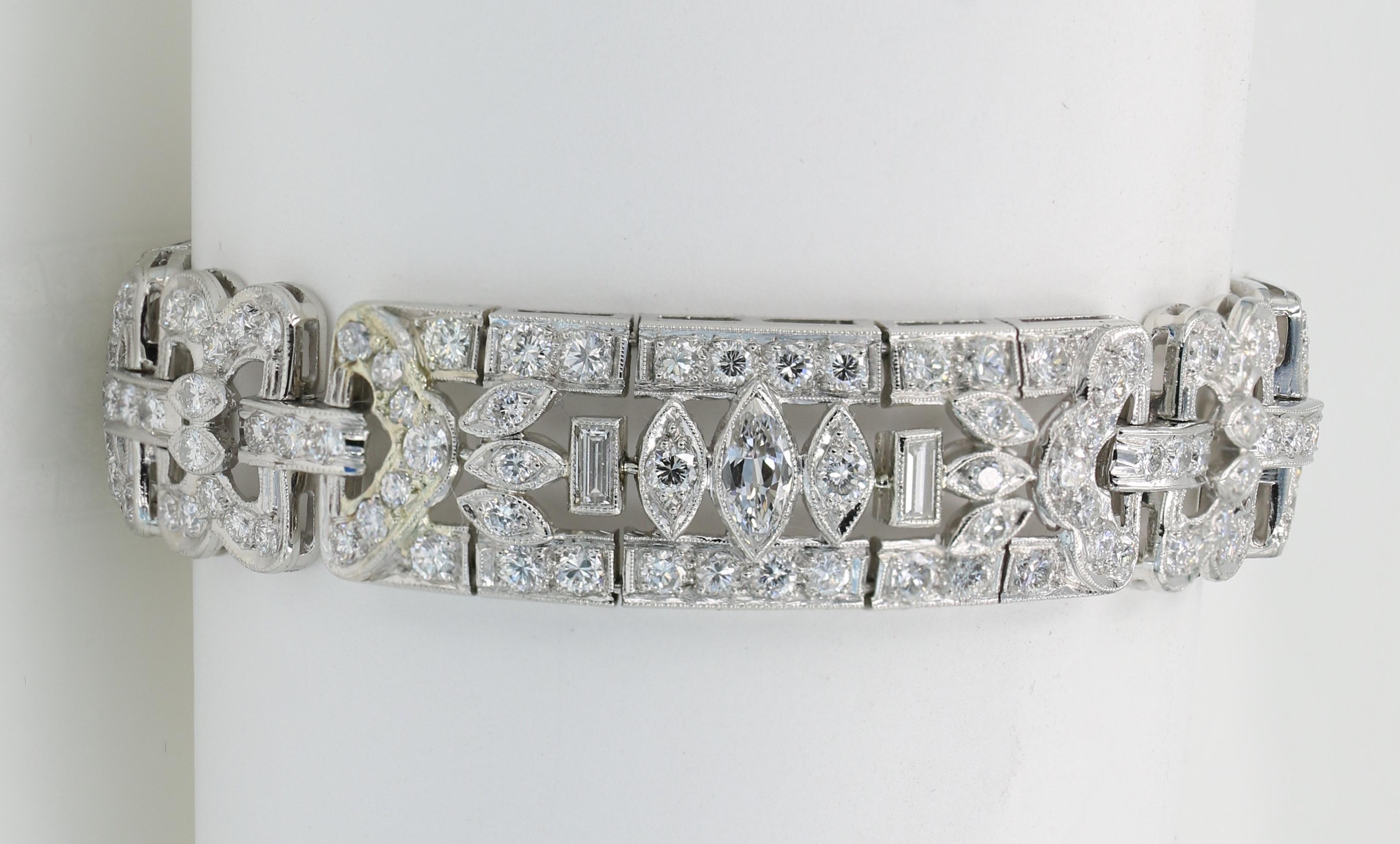 vintage art deco diamond bracelet
