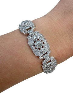 Art Deco Diamant-Armband, Platin
