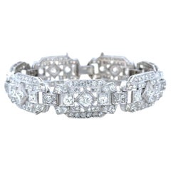 Art Deco Diamant-Armband, Platin