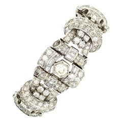 Art Deco Diamond Bracelet with 12.50 Carats of Diamonds