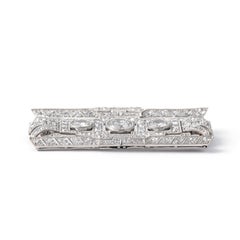 Art Deco Diamond Brooch 1930S