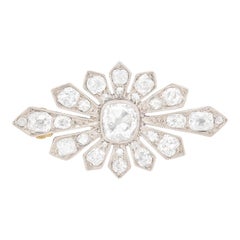 Art Deco Diamond Brooch, circa 1920s Art Deco Diamond Brooch, circa 1920s