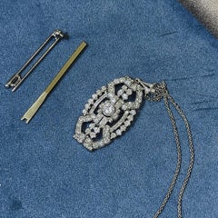 Art Deco Diamond Brooch/Necklace