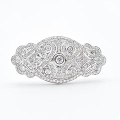 Art Deco Diamond Brooch Pin