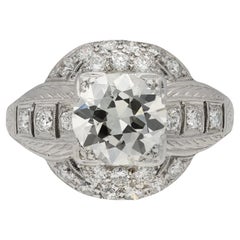 Art Deco diamond cluster ring, circa 1920.