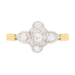 Antique Art Deco Diamond Cluster Ring, circa 1920s
