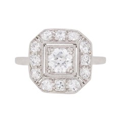Art Deco Diamond Cluster Ring, circa 1920s