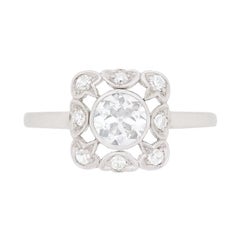 Art Deco Diamond Cluster Ring, circa 1920s