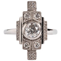'Art Deco' Diamond Cluster Ring