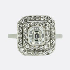 Art Deco Diamond Cluster Ring