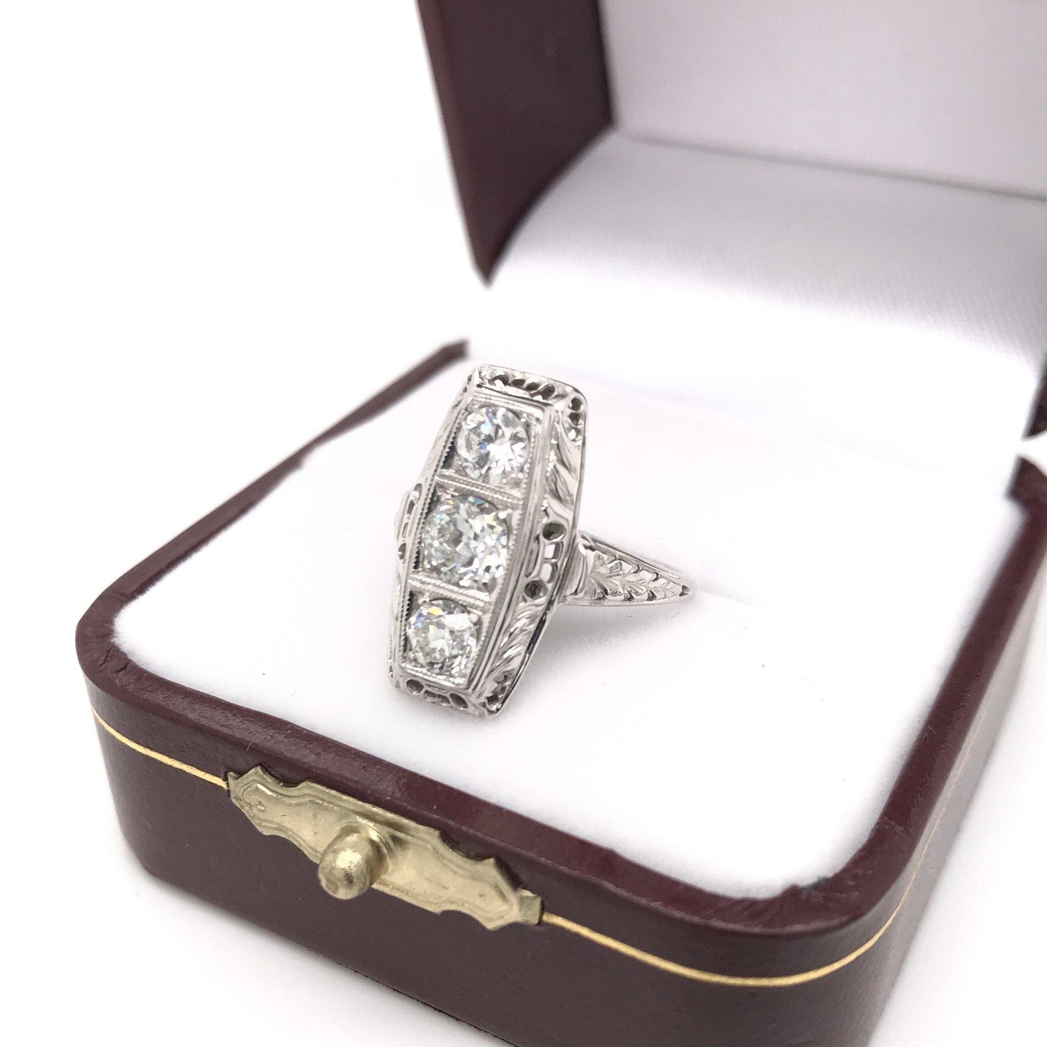 Women's Art Deco Diamond Cocktail Ring