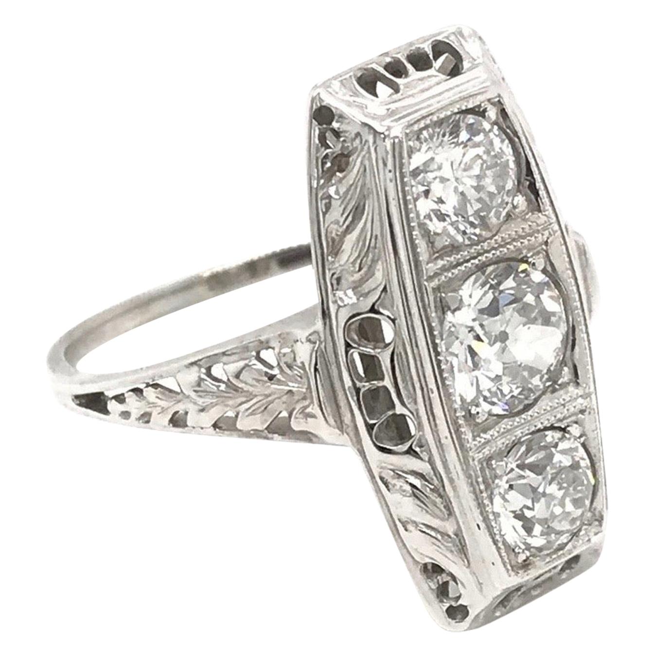 Art Deco Diamond Cocktail Ring