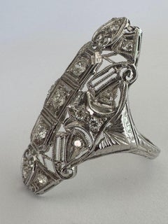 Art Deco Diamond Dinner Ring