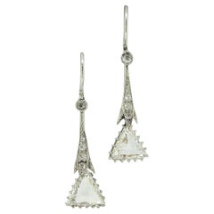 Art Deco Diamond Drop Earrings