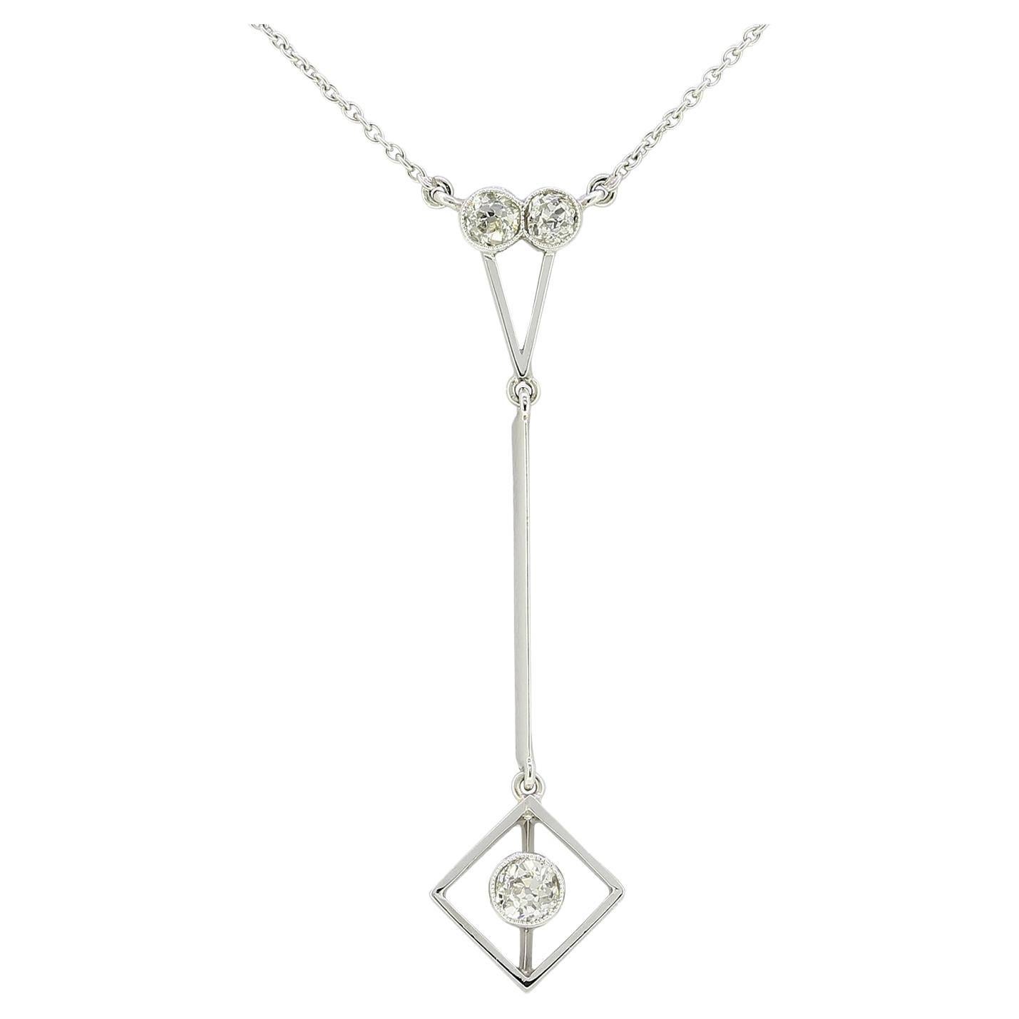 Collana Art Deco con diamanti