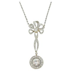 Art Deco Diamond Drop Necklace Art Deco Diamond Drop Necklace